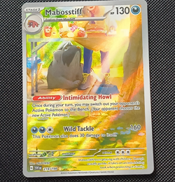 Pokemon Mabosstiff 218/198 SV01 Scarlet & Violet Illustration Rare Holo Card - Image 1