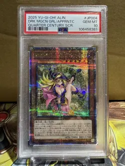 YuGiOh PSA10 Dark Magician Girl Apprentice 25th QCC Rare Japan Card - Image 1