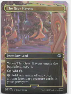 The Grey Havens (Borderless) *Foil* LTR 443 NM-LP - Image 1