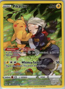 Pikachu TG05/TG30 SWSH11: Lost Origin Trainer Gallery - Pokemon Card - NM - Image 1
