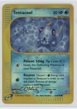 Tentacool Reverse Foil Pokemon e-Card Series Aquapolis #113 2003 - Image 1