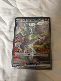 Reshiram EX 166/086 SIR SAR English White Flare Pokemon TCG Card NM Pack Fresh - Image 3