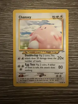 Pokemon TCG Chansey 31/105 Neo Destiny WOTC LP Yuka Morii - Image 1