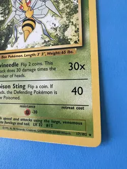 Beedrill #17/102 - Pokemon TCG Base Set - Image 5