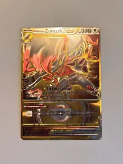 Pokemon Hisuian Zoroark VSTAR 213/196 Secret Rate Lost Origin 3D Fan Art Card NM - Image 1
