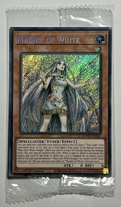 Maiden Of White SDWD-EN041 •SEALED• Secret Rare 1st Edition Structure Deck - Image 1