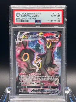 PSA 10 GEM MT 💎 - Umbreon VMAX TG23/TG30 Brilliant Stars Trainer Gallery Holo - Image 1