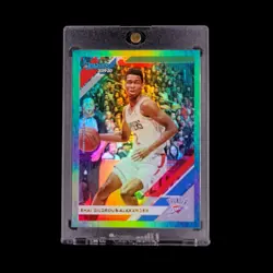 Shai Gilgeous-Alexander - 2019-20 NBA Donruss Green Flood Holo Parallel SP #86 - Image 1