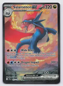 Salamence ex Holofoil Special Illustration Rare SV09 Journey Together 187/159 NM - Image 1