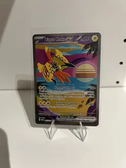 Pokemon TCG Tapu Koko EX Paradox Rift Holo Card 247/182 Special Illustration NM - Image 1