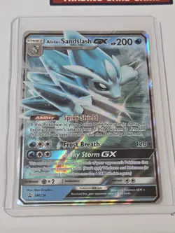 Pokemon TCG Alolan Sandslash GX SM236 Sun & Moon Promo Near Mint - Image 1