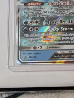 Pokemon TCG Alolan Sandslash GX SM236 Sun & Moon Promo Near Mint - Image 2