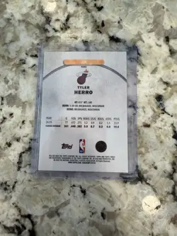 2025-26 Topps Finest Tyler Herro Rare Blue X-Fractor /49 #250 - Miami Heat SP - Image 2