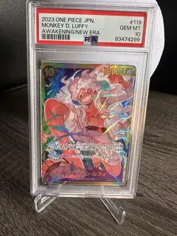 Monkey D Luffy OP05-119 PSA 10 GEM MINT One Piece Awakening New Era Japanese 🔥 - Image 1