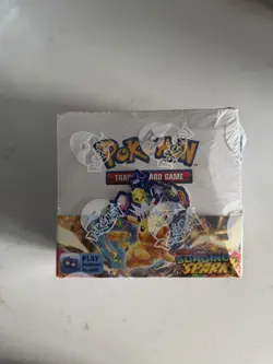 Pokemon - Surging Sparks - Booster Box - 36 Packs - NEW & SEALED ✅ ⚠ Crease ⚠ - Image 1