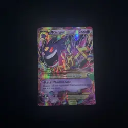 Mega Gengar EX Holo Black Star Promo Card XY166 XY Mint Condition and gengar ex - Image 1