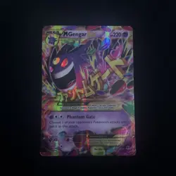 Mega Gengar EX Holo Black Star Promo Card XY166 XY Mint Condition and gengar ex - Image 3