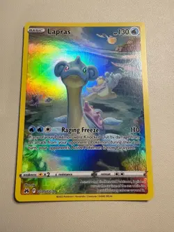 Pokemon TCG Lapras Crown Zenith: Galarian Gallery Gg05/Gg70 Regular Ultra Rare - Image 1