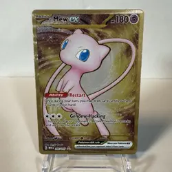 Mew EX 151 UPC Shiny Gold Metal Card Promo 205/165 MEW EN 2023 Pokemon - NM - Image 1