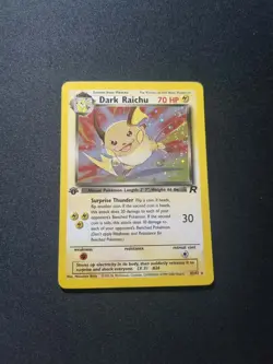 Pokemon - Team Rocket 1st Edition WOTC - Dark Raichu 83/82 Holo Rare - NM - Image 1