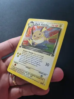 Pokemon - Team Rocket 1st Edition WOTC - Dark Raichu 83/82 Holo Rare - NM - Image 2