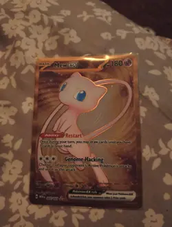 Pokemon Gold Metal Promo Mew EX TCG Card 205/165. As Seen In Photo. - Image 1