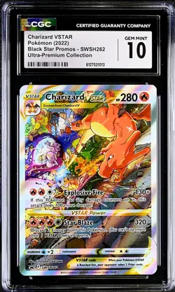 CGC 10 GEM MINT Charizard VSTAR SWSH262 PROMO Ultra-Premium UPC Pokemon - Image 1