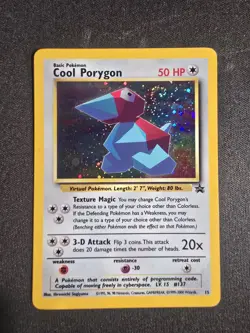 Pokemon TCG Cool Porygon Black Star Promo Holo Foil - Image 1