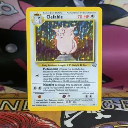 Clefable 1/64 Holo Jungle Rare WOTC Pokemon LP - Image 1