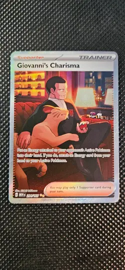 2023 Pokemon English 151 Giovanni's Charisma Special Illus. Rare - NM - Image 1