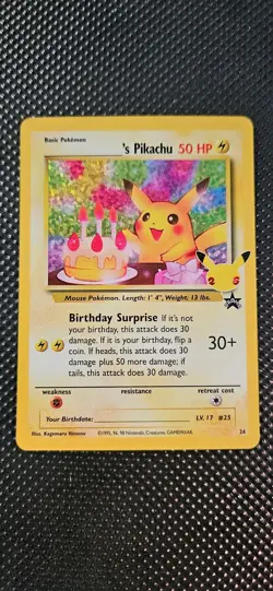 ______'s Pikachu 24/53 Celebrations: Classic Collection Holo Pokemon 25th - Image 1