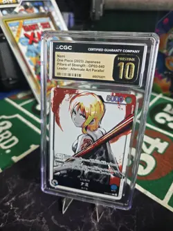 One Piece Nami Pillars of Strength OP03-040 Alt Parallel Japanese CGC 10 - Image 1