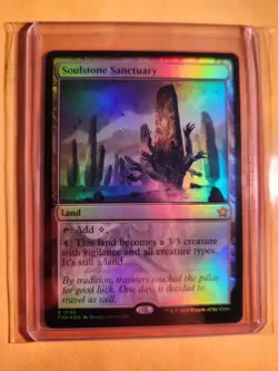 Mint Authentic Soulstone Sanctuary Foil Foundations #0133 Rare MTG Trading Card - Image 3