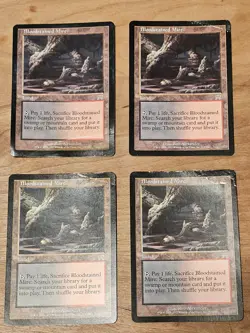 MTG Onslaught Bloodstained Mire x4 Fetch Lands Magic the Gathering Rare #1 - Image 1