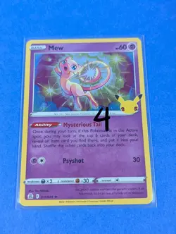 Mew - 011/025 - Holo Rare Celebrations - Pokemon Card - NM - Image 3