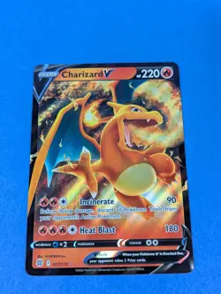 Charizard V - 017/172 - Rare Holo V Brilliant Stars - Pokemon Card - NM - Image 1