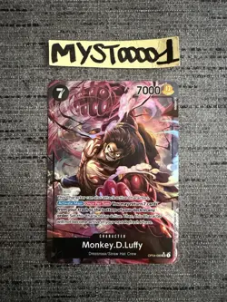 Carte One Piece Monkey.D.Luffy OP04-090 SR Alternate Alt English Card - Image 1