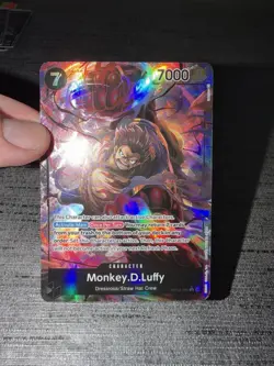 Carte One Piece Monkey.D.Luffy OP04-090 SR Alternate Alt English Card - Image 3