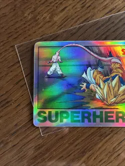 Dragon Ball Z Super Hero Card Prism Gotenks SSJ vs Majin Boo Power 60000 - Image 2
