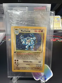 Pokemon TCG Machamp Holo Rare 1st Edition Card 8/102 Rare Vintage 1999 Sealed - Image 1