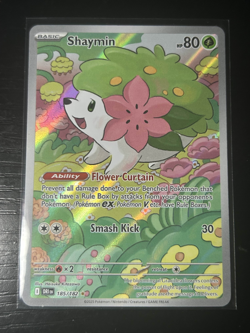 Shaymin 185/182 Sv10 Destined Rivals Holo Pokemon Full Art Illustration Rare - Image 1