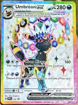 Pokemon Umbreon EX Prisma Evo 176 EN Tera Promo-Holo 2025 Full Art NM-Beauty🔥 - Image 2