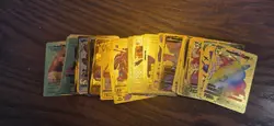 Gold Foil 50 Pack POKEMON SET PIKACHU CHARIZARD VMAX VMAX GX - Image 1