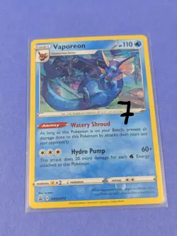 Vaporeon - SWSH072 - Holo Promo Sword & Shield Promos - Pokemon - NM - Image 3