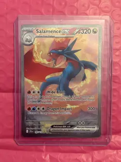 Pokemon Card Salamence EX 187/159 Journey Together Special Illustration Rare NM - Image 1