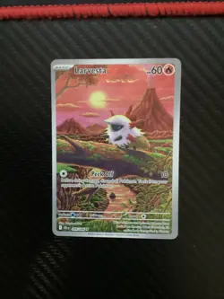Larvesta 099/086 SV: Black Bolt Illustration Rare Holo Pokemon TCG Card NM - Image 1