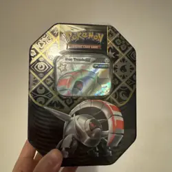 Pokemon TCG Paldean Fates Iron Treads EX Tin Sealed (4 Packs) 🇬🇧 - Image 1
