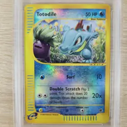 PSA 7 Totodile 134/165 Expedition Reverse Holo 2002 Nintendo Pokemon Card - Image 4