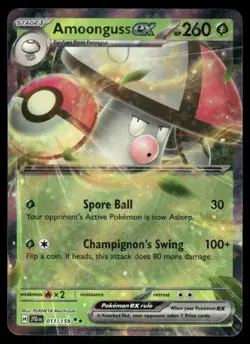 Pokemon Cards Amoonguss ex 011/159 Journey Together Double Rare NM - Image 1