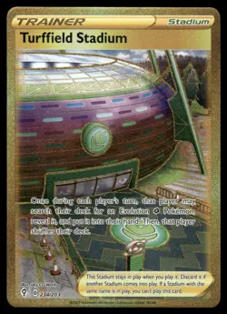 Pokemon Cards Turffield Stadium 234/203 Evolving Skies Secret Rare NM - Image 1
